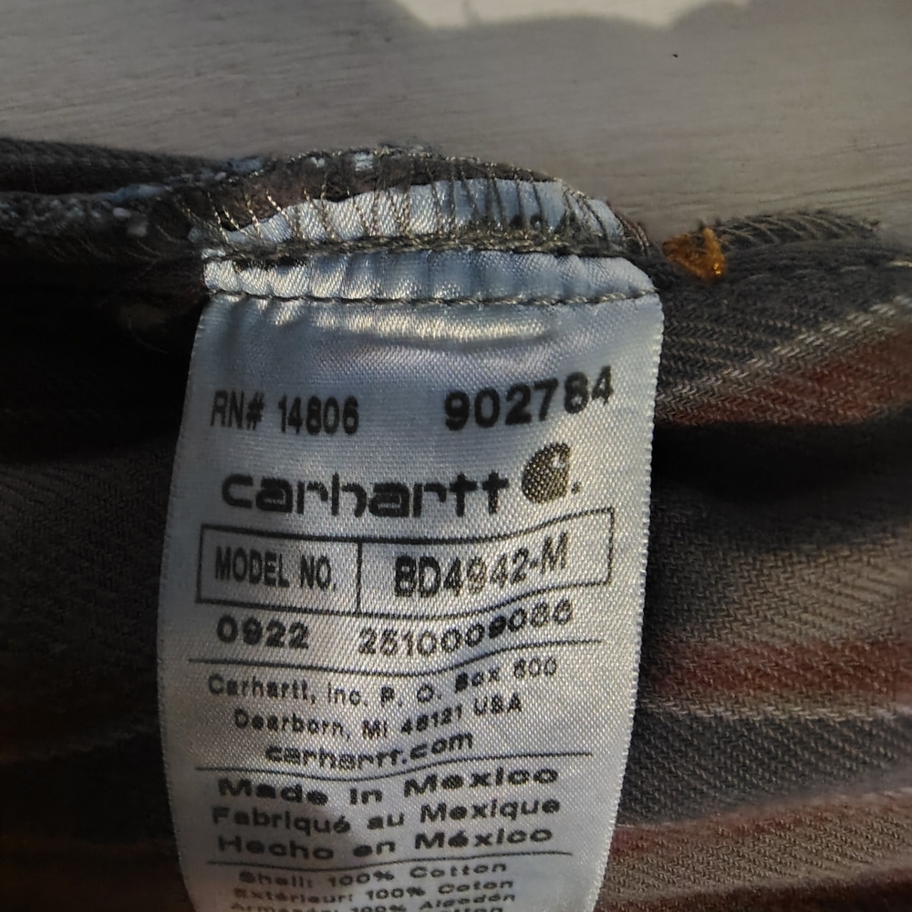 Carhartt Flannel Lined Relaxed Fit Five Pocket Jeans 33 X 30 - Picture 4 of 12